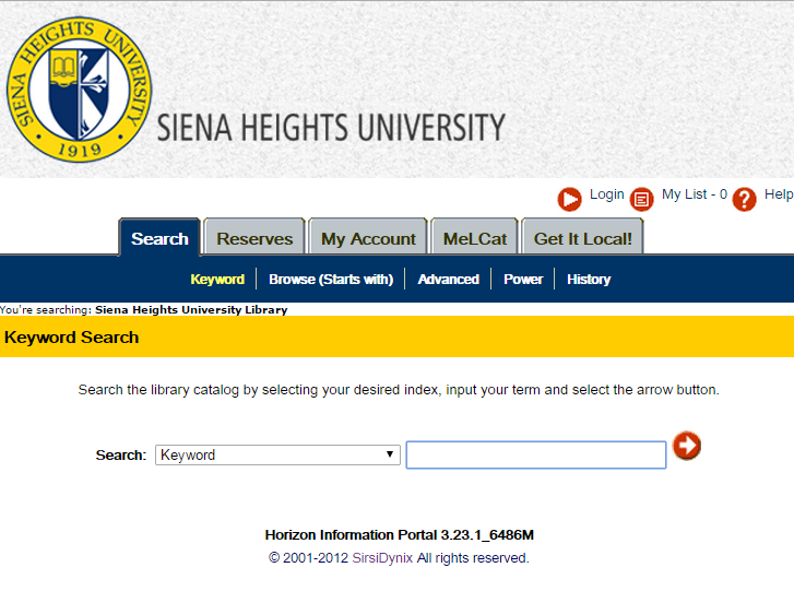 SHU Catalog